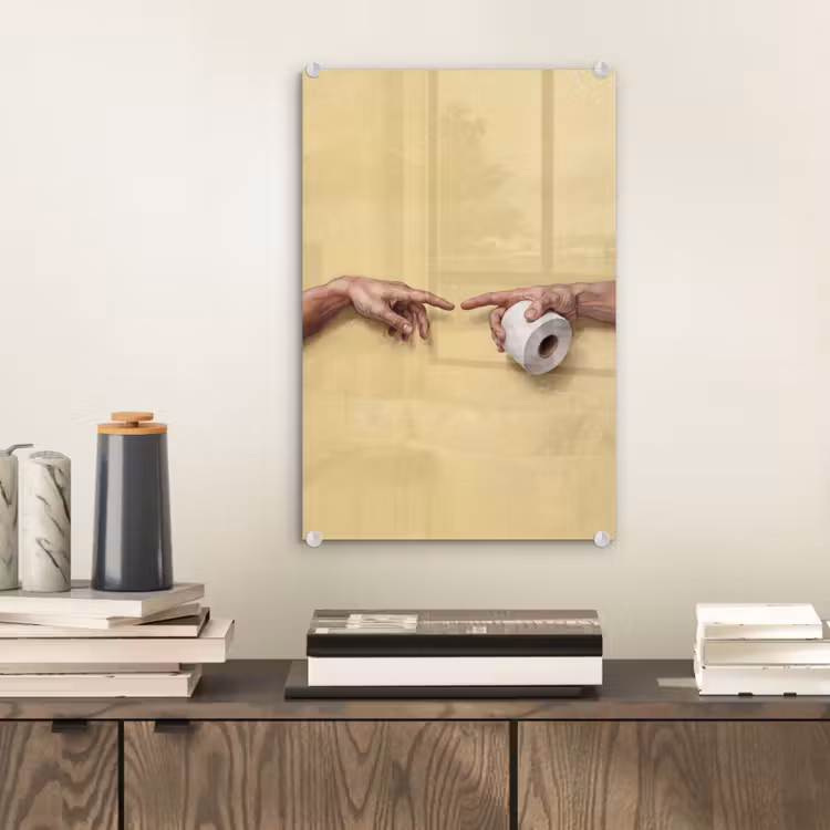 Glas schilderij - Klassiek - Kunst - Humor — 2