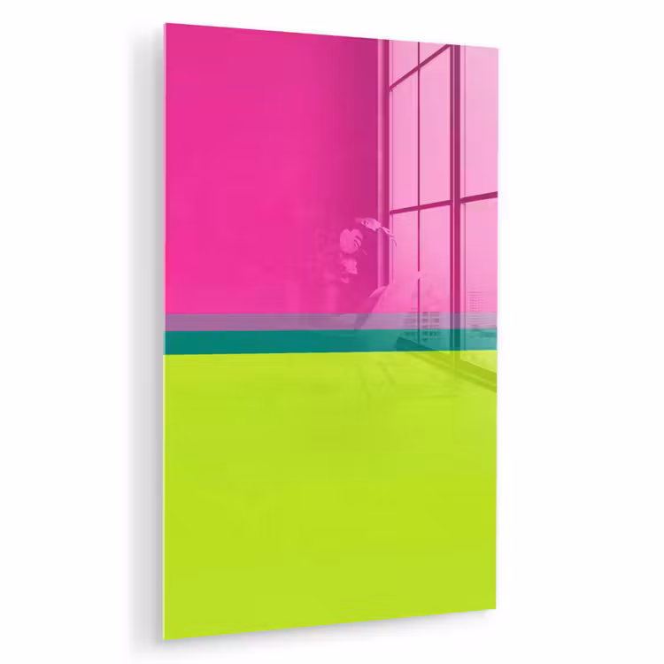 Glas schilderij - Strepen - Modern - Kleurrijk — 1