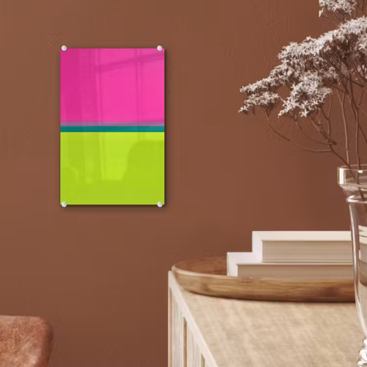 Glas schilderij - Strepen - Modern - Kleurrijk — 6