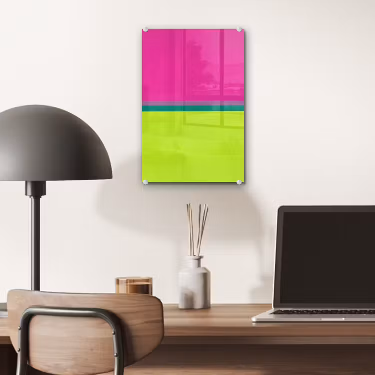 Glas schilderij - Strepen - Modern - Kleurrijk — 7