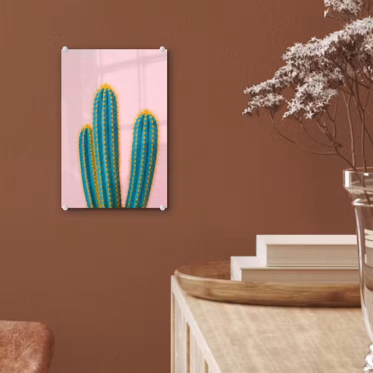Glas schilderij - Cactussen - Modern - Pastel — 6
