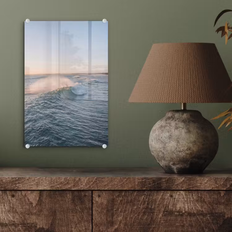 Glas schilderij - Golf - Zee - Water — 4