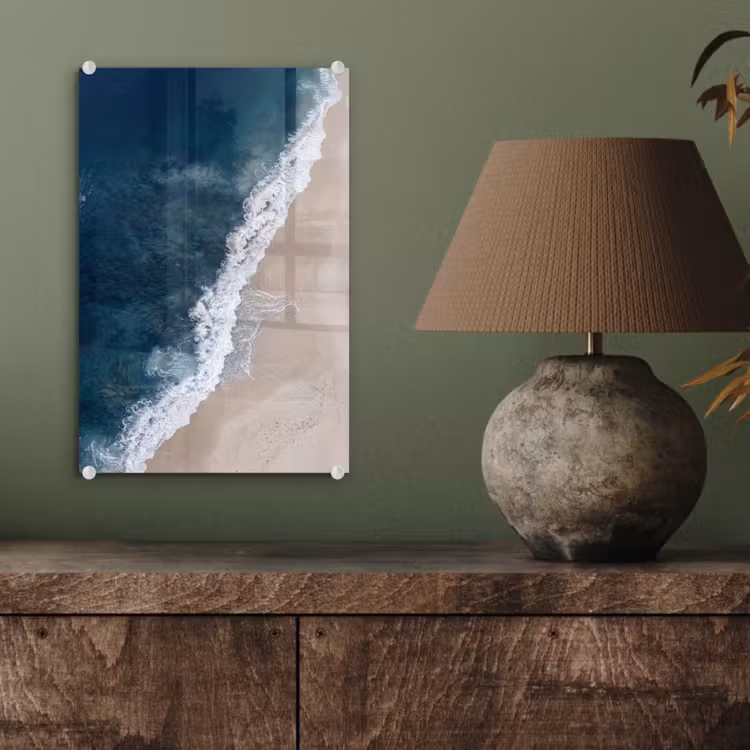Glas schilderij - Strand - Zee - Golven — 4
