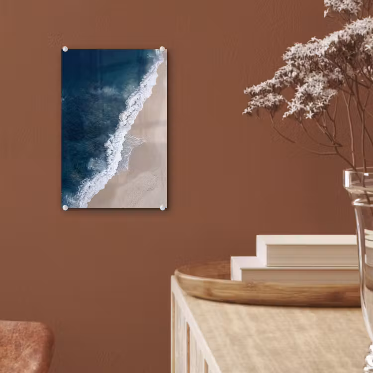 Glas schilderij - Strand - Zee - Golven — 6