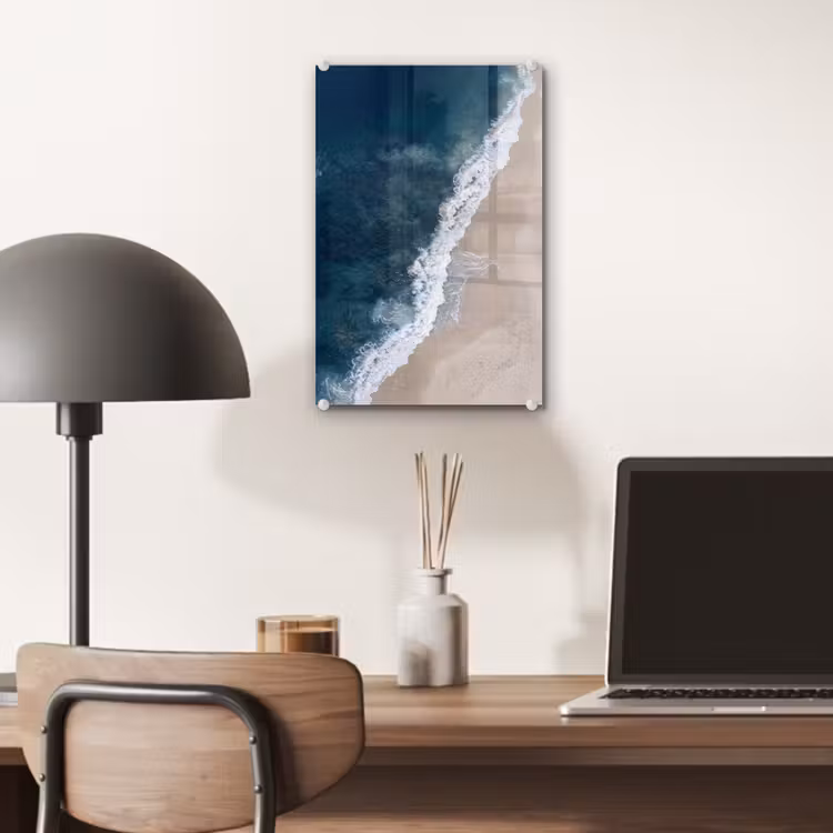 Glas schilderij - Strand - Zee - Golven — 7