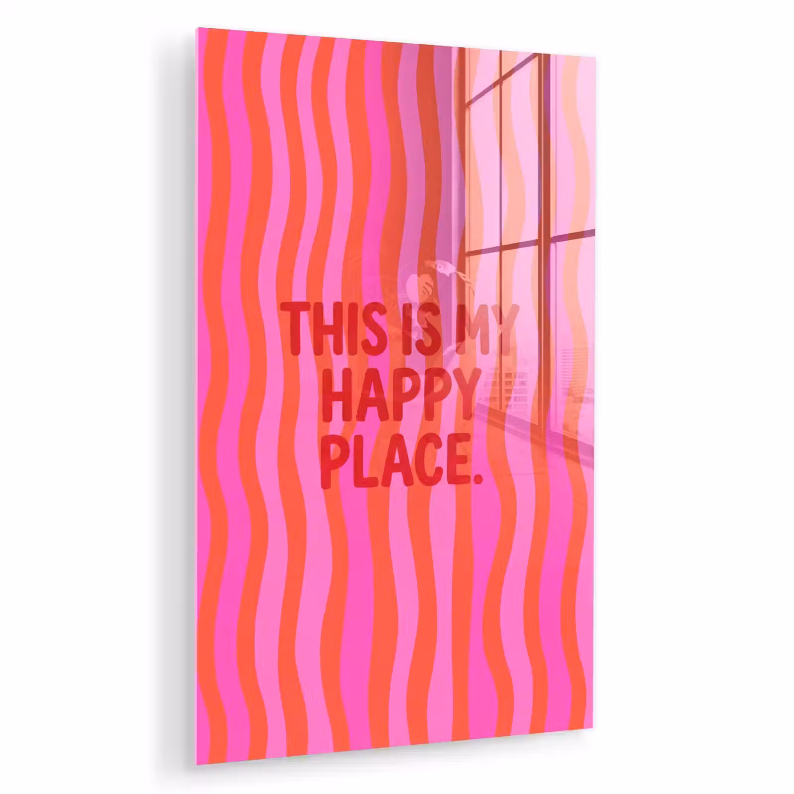 Glas schilderij - Tekst - Modern - Kleurrijk — 1