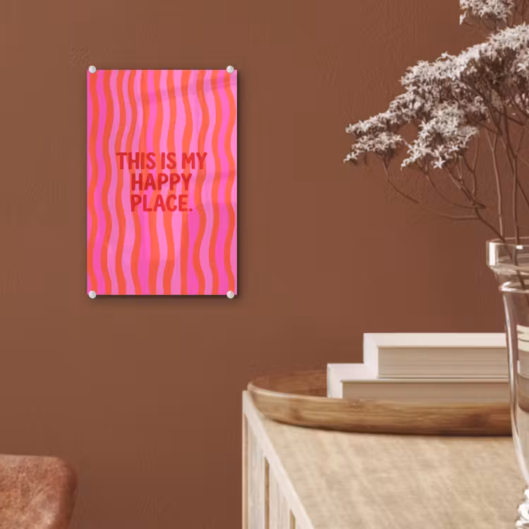 Glas schilderij - Tekst - Modern - Kleurrijk — 6