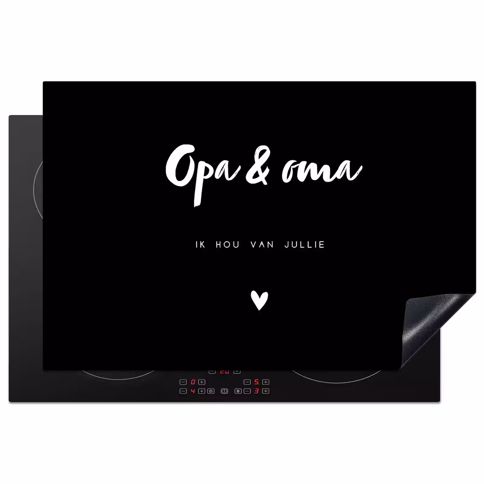 Inductie beschermer - Opa en Oma met tekst — 1