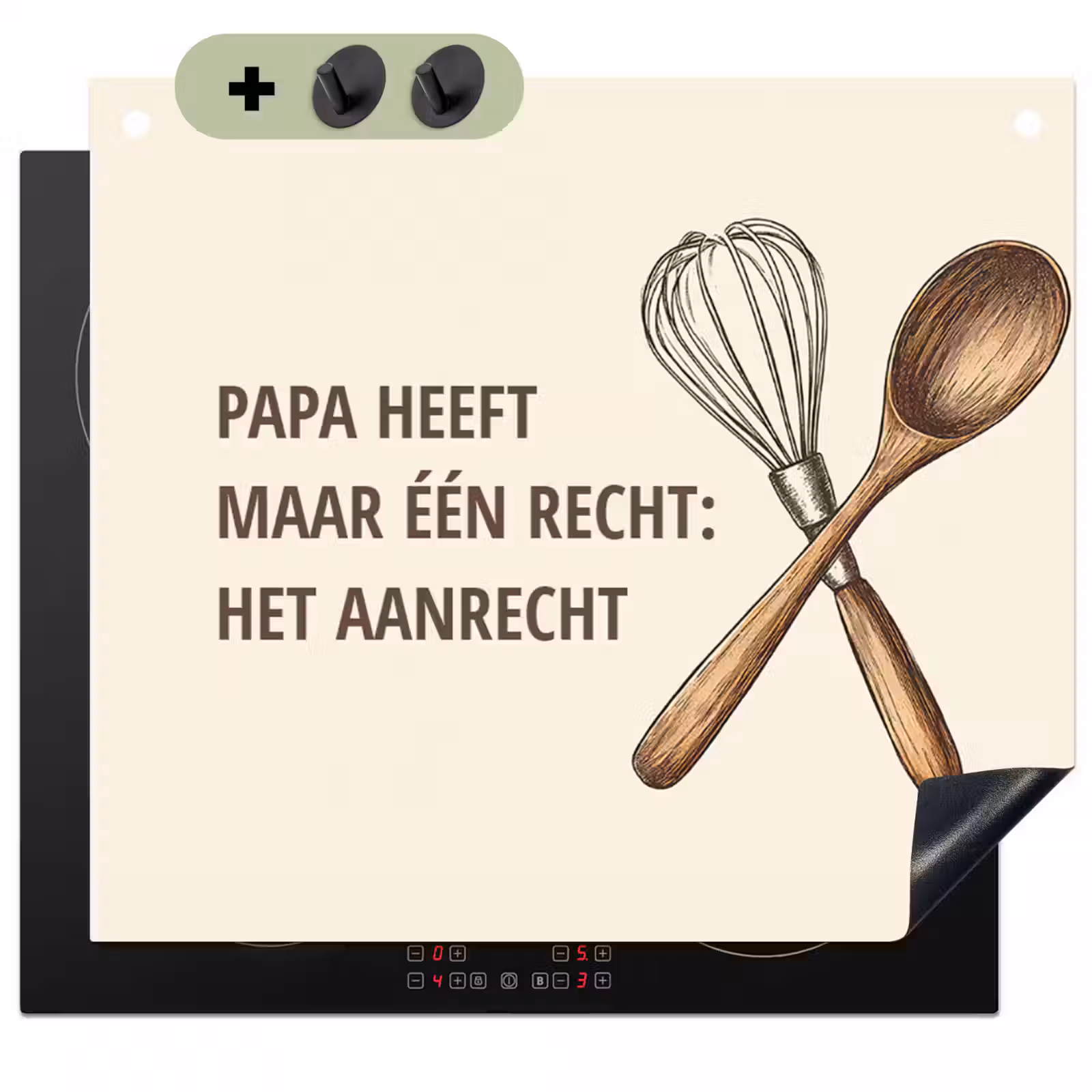 2 in 1 Inductie beschermer - Papa heeft maar één recht — 1