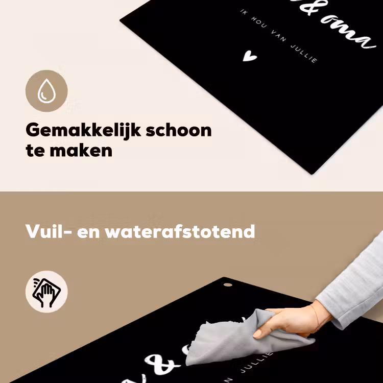 2 in 1 Inductie beschermer - Opa en Oma met tekst — 5