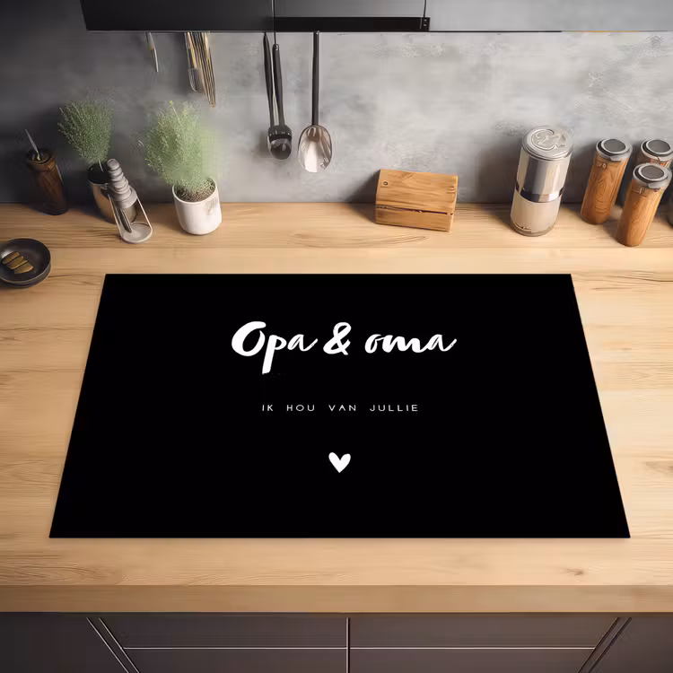 Inductie beschermer - Opa en Oma met tekst — 3