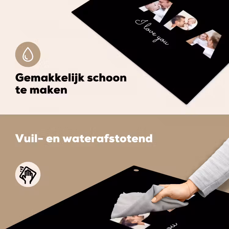 2 in 1 Inductie beschermer - Papa met foto's — 5