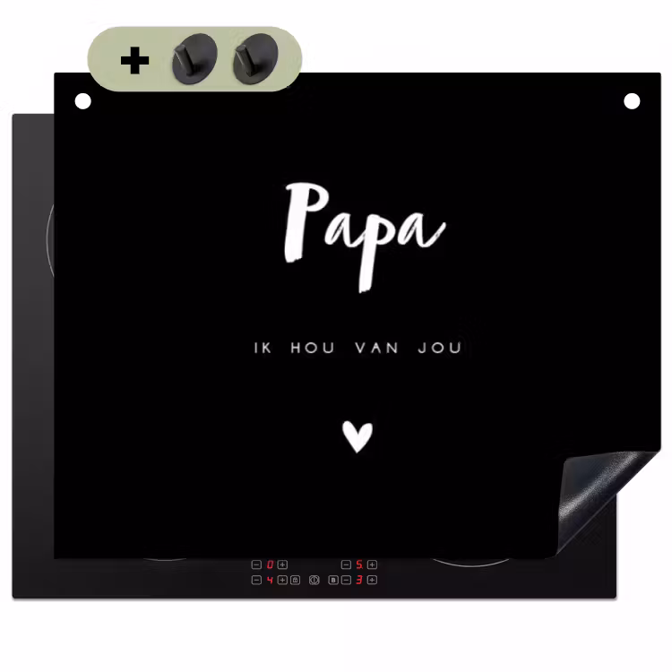 2 in 1 Inductie beschermer - Papa met tekst — 1