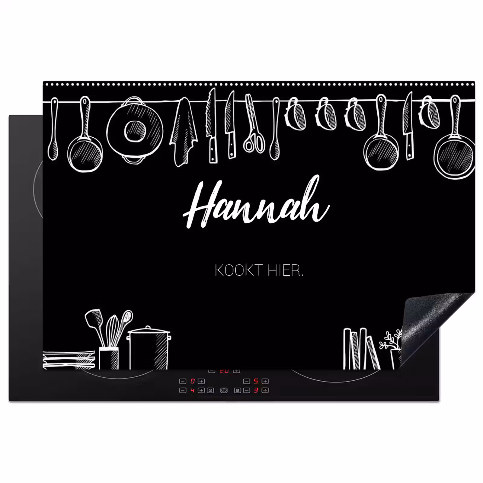 Inductie beschermer - Keuken zwart — 1