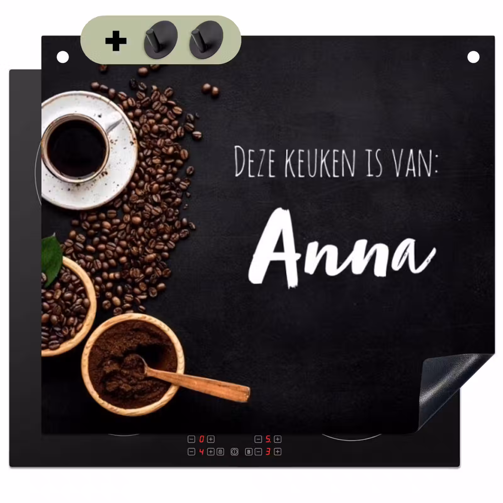 2 in 1 Inductie beschermer - Koffie — 1