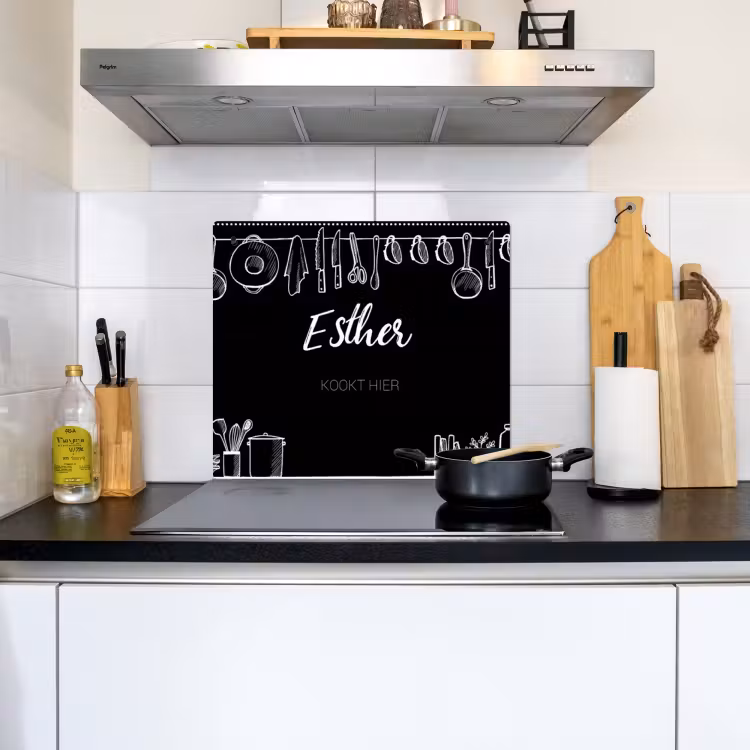 2 in 1 Inductie beschermer - Keuken zwart — 7