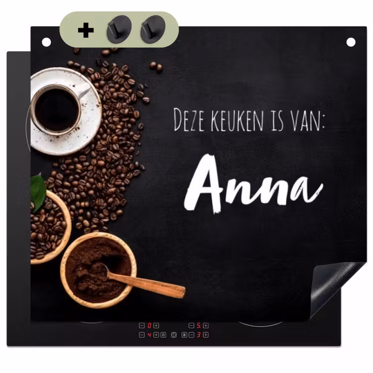 2 in 1 Inductie beschermer - Koffie — 1