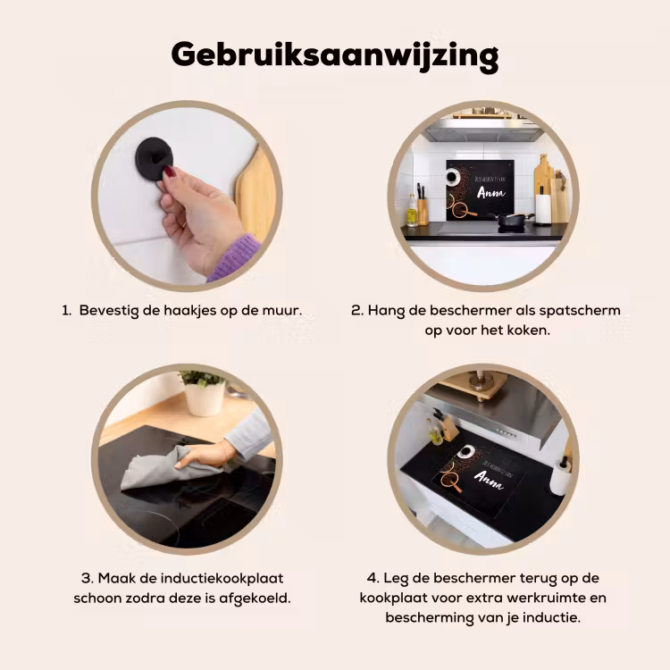 2 in 1 Inductie beschermer - Koffie — 2