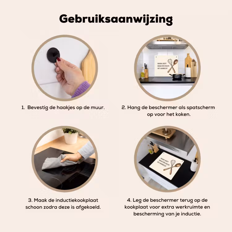 2 in 1 Inductie beschermer - Mama heeft maar één recht — 2