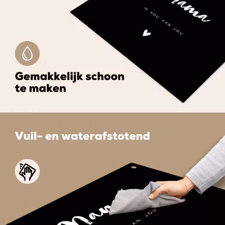 2 in 1 Inductie beschermer - Mama met tekst — 5