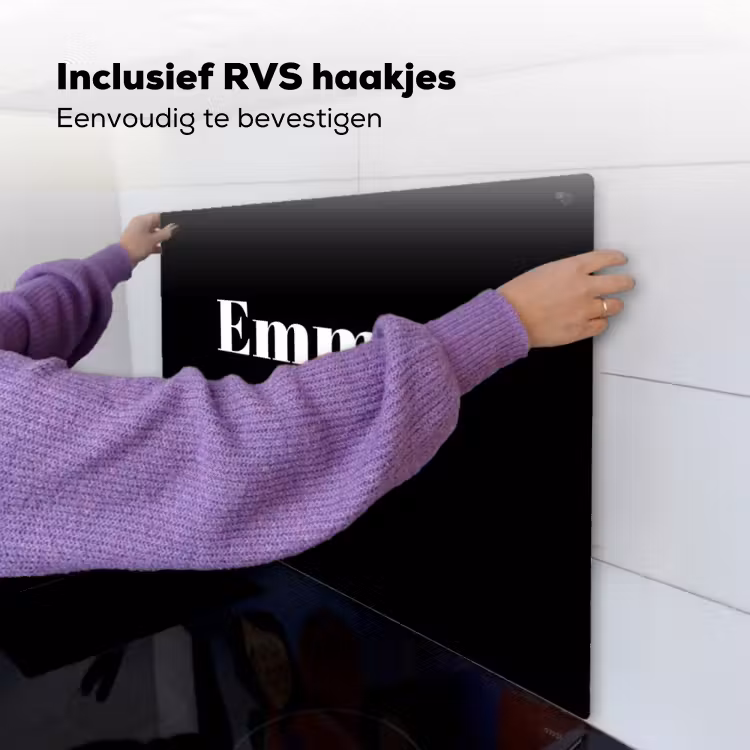 2 in 1 Inductie beschermer - Zwart met hartje — 4