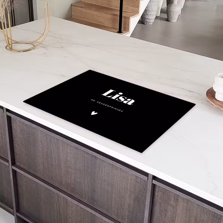 Inductie beschermer - Zwart met hartje — 4