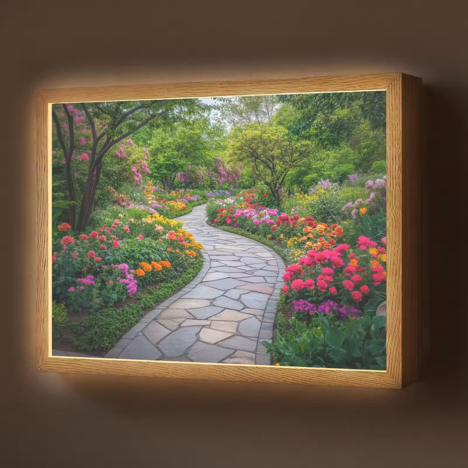 Lightbox - Wandlamp - Park - Bloemen - Tuin — 1