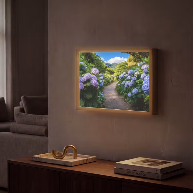Lightbox - Wandlamp - Hortsensia - Pad - Bloemen — 2