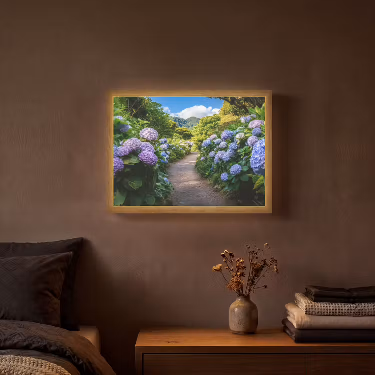 Lightbox - Wandlamp - Hortsensia - Pad - Bloemen — 3