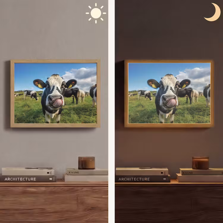 Lightbox - Wandlamp - Koe - Tong - Weide — 6