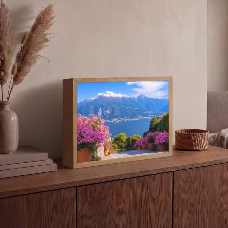 Lightbox - Wandlamp - Lake Como - Italië - Landschap — 4
