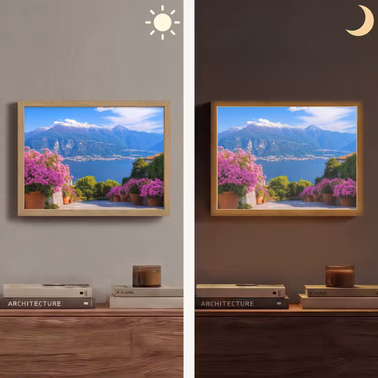 Lightbox - Wandlamp - Lake Como - Italië - Landschap — 6