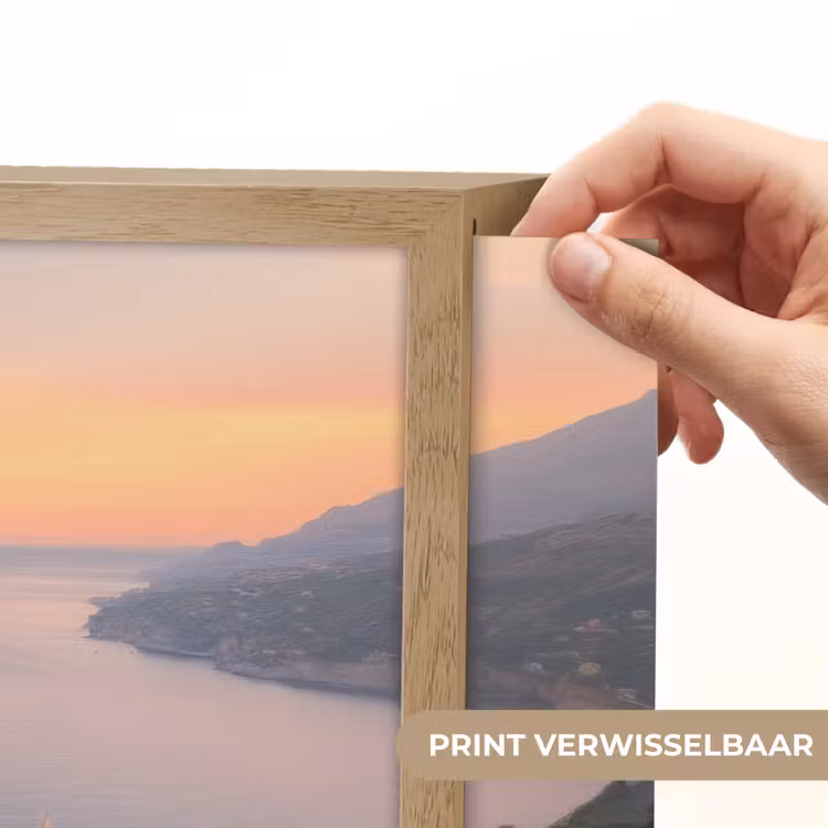 Lightbox - Wandlamp - Middelandse zee - Sinaasappel - Heuvels - Zee — 5