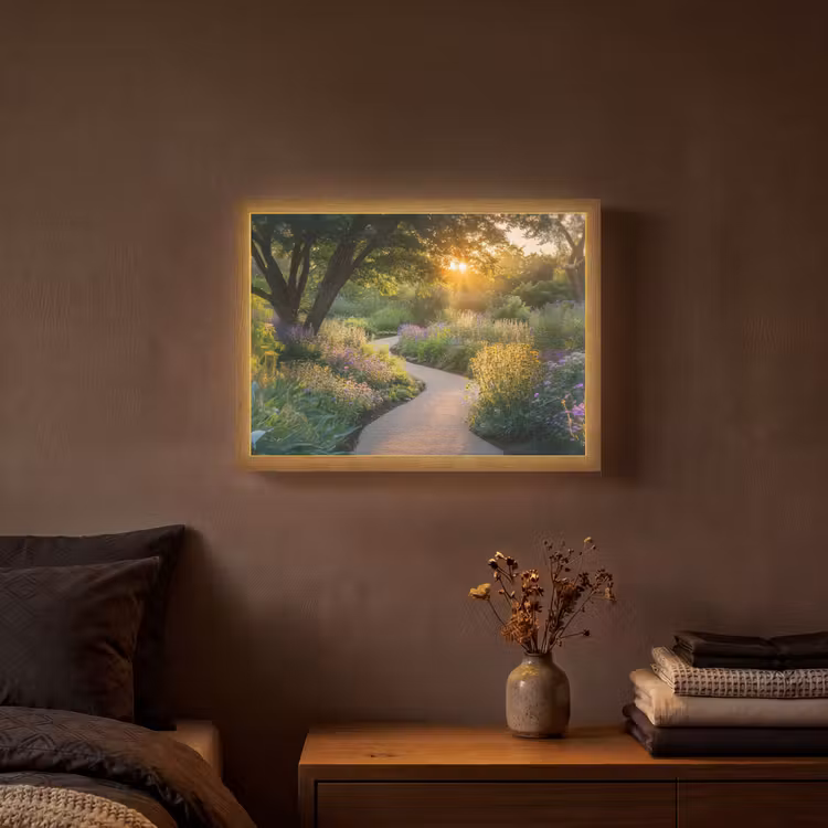 Lightbox - Wandlamp - Pad - Bloemen - Park — 3
