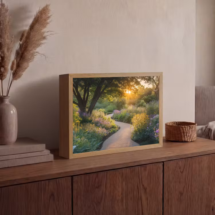 Lightbox - Wandlamp - Pad - Bloemen - Park — 4
