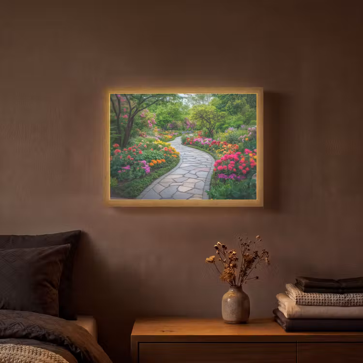 Lightbox - Wandlamp - Park - Bloemen - Tuin — 3