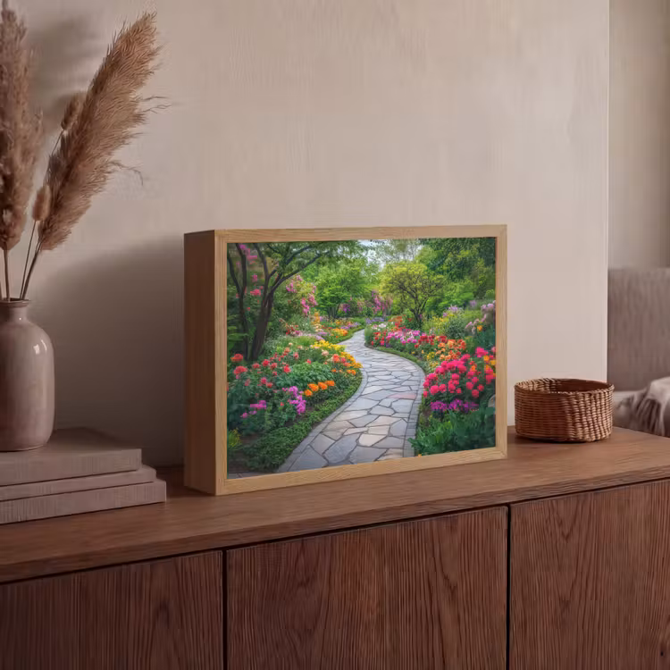 Lightbox - Wandlamp - Park - Bloemen - Tuin — 4