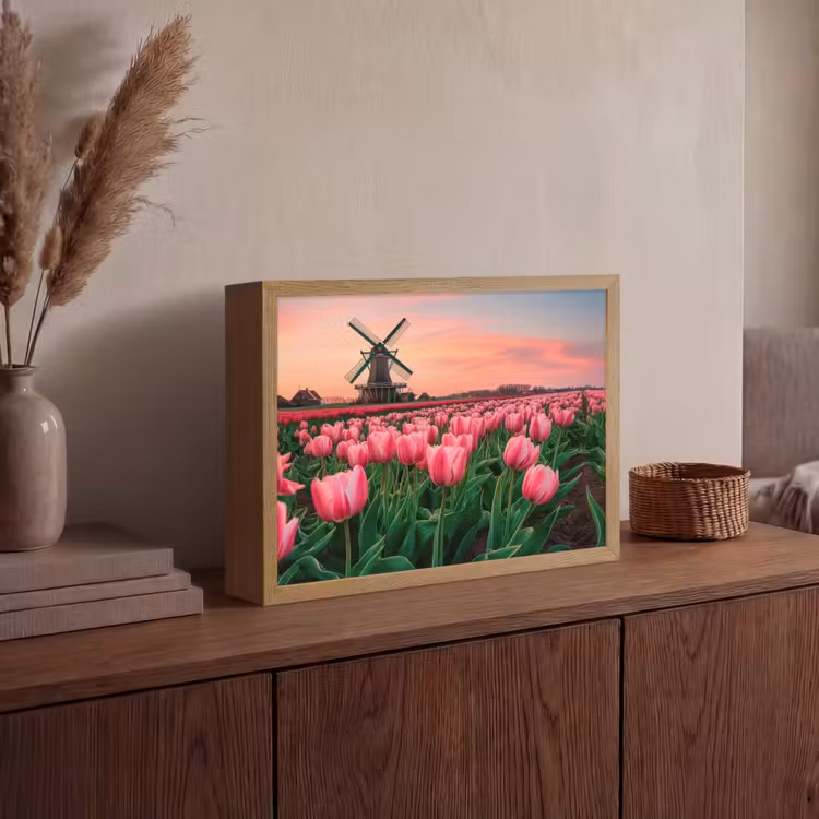 Lightbox - Wandlamp - Tulpen - Molen - Nederland — 4