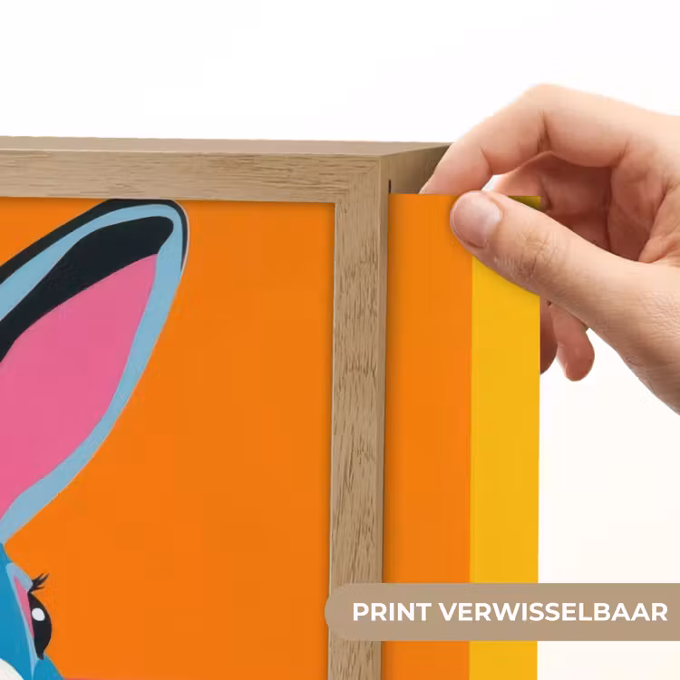 Lightbox - Wandlamp - Haas - Kleurvakken - Oren - Roze — 5