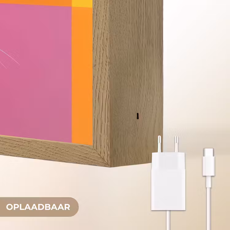 Lightbox - Wandlamp - Haas - Kleurvakken - Oren - Roze — 7
