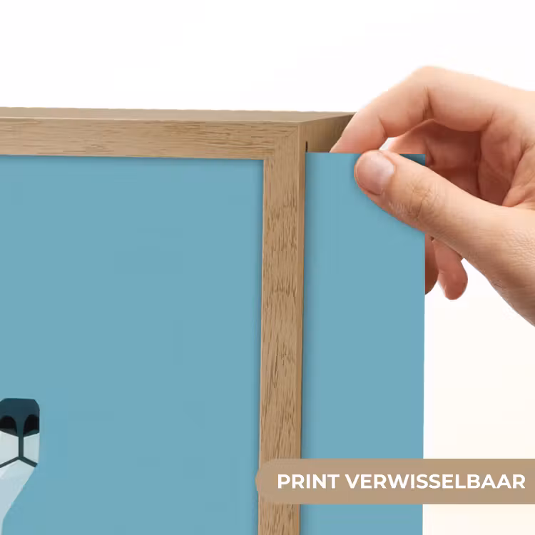 Lightbox - Wandlamp - Ijsbeer - Lichtblauw - Minimalistisch — 5