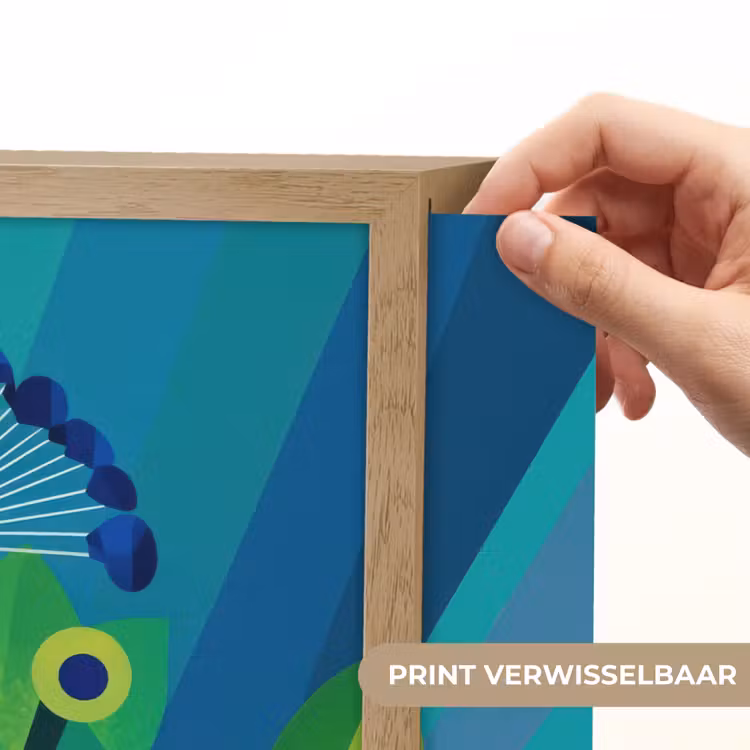 Lightbox - Wandlamp - Pauw - Cirkels - Blauw — 5