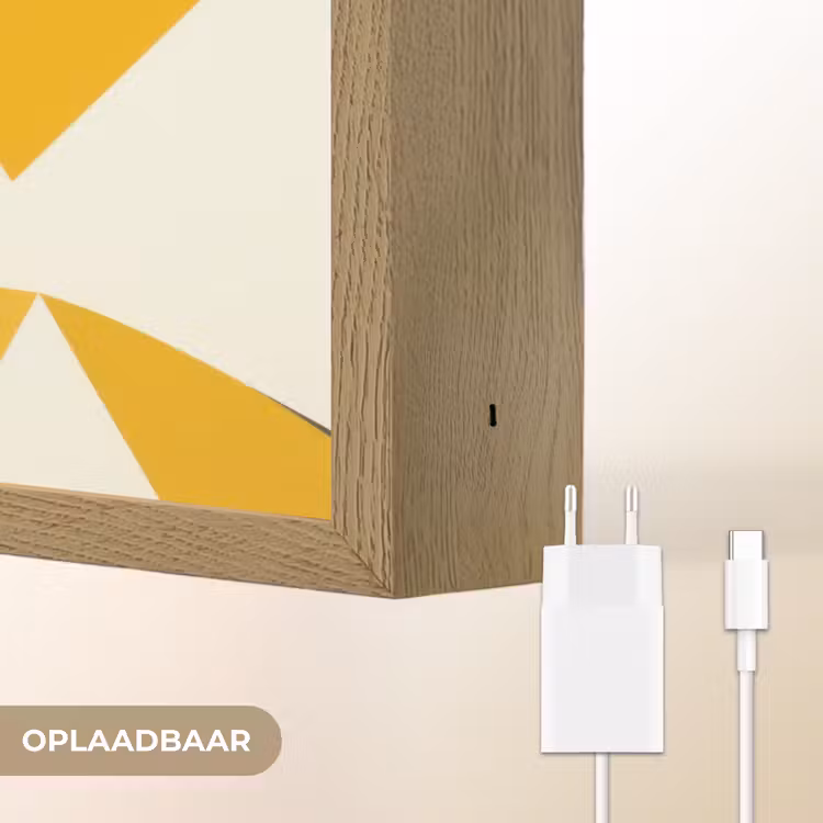 Lightbox - Wandlamp - Vos - Oranje - Abstract - Driehoeken — 7