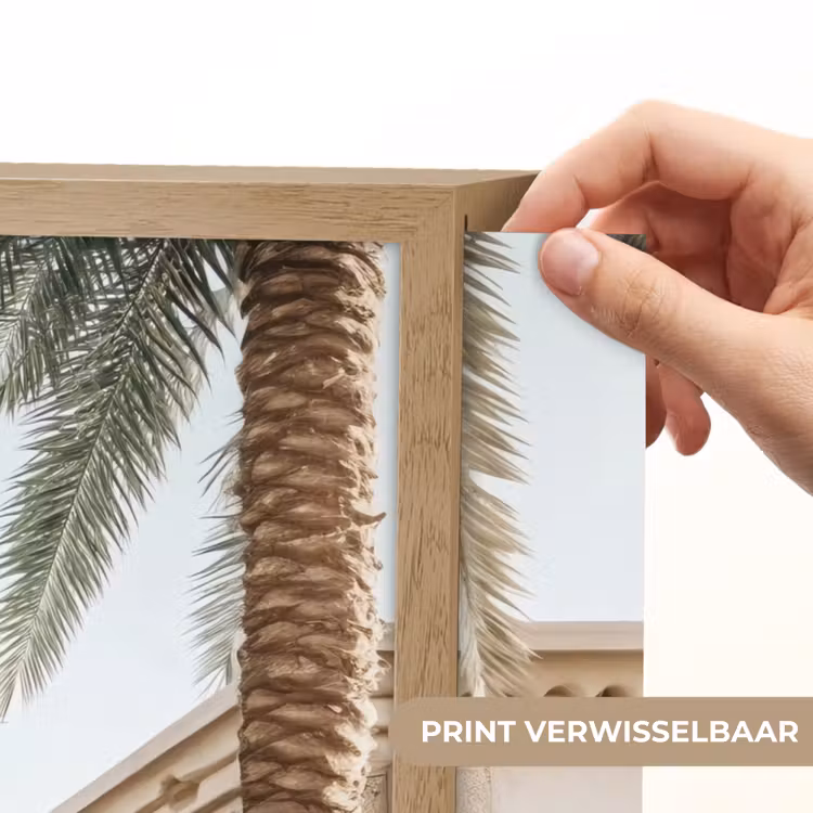 Lightbox - Wandlamp - Gebouw - Palmbomen - Beige - Zon — 5