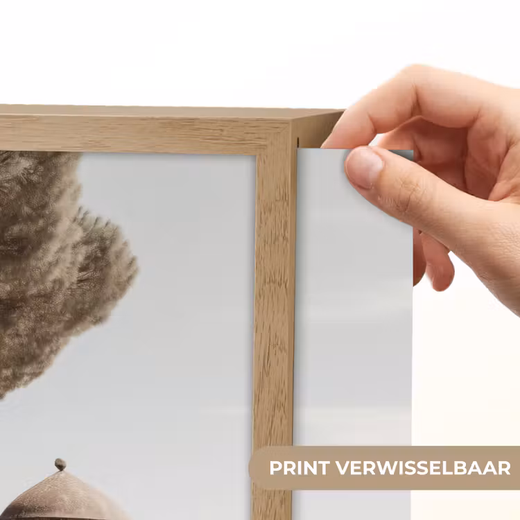 Lightbox - Wandlamp - Kust - Klif - Boom - Gebouw — 5