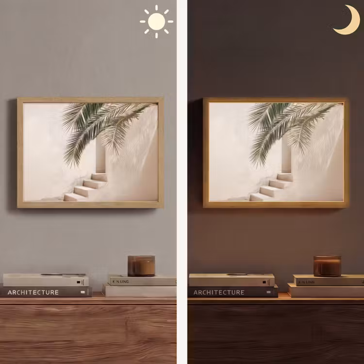 Lightbox - Wandlamp - Palmboom - Schaduw - Trap - Beige — 6