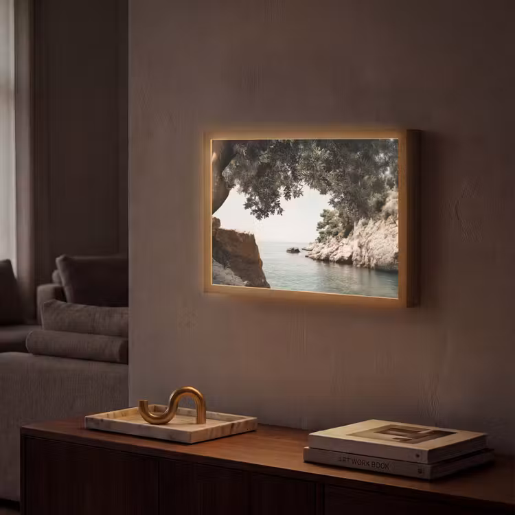 Lightbox - Wandlamp - Rotsen - Zee - Boom - Groen — 2