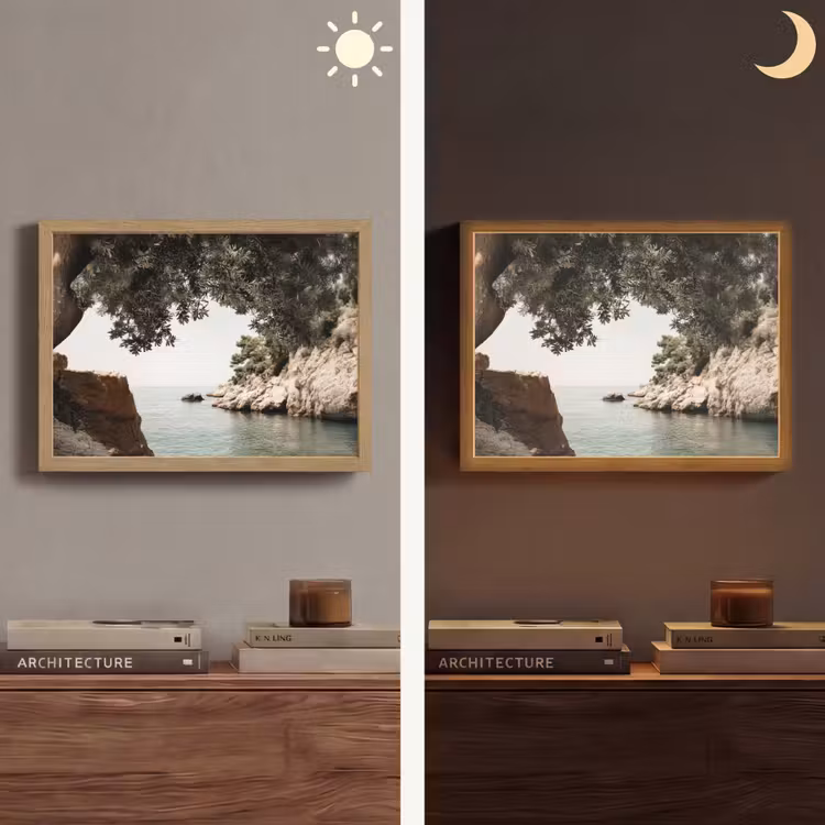 Lightbox - Wandlamp - Rotsen - Zee - Boom - Groen — 6