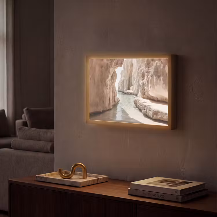Lightbox - Wandlamp - Rotsen - Zee - Zand - Kloof — 2