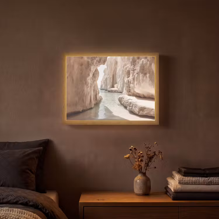 Lightbox - Wandlamp - Rotsen - Zee - Zand - Kloof — 3